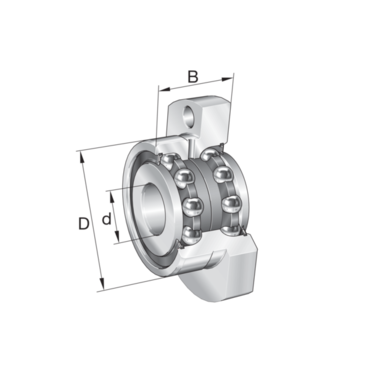 High precision axial contact thrust bearing Series: ZKLFA..-2RS